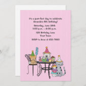 Geburtstagskinder Einladung (Vorne/Hinten)