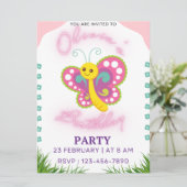 Geburtstagskinder Einladung (Stehend Vorderseite)