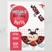 Geburtstagskinder Einladung (Vorne/Hinten)