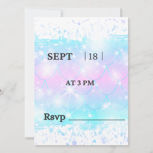 Geburtstagskinder Einladung (Rückseite)