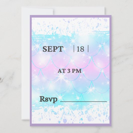 Geburtstagskinder Einladung (Rückseite)