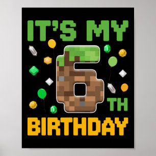 Geburtstagskinder Es ist mein 6. Geburtstagskamera Poster