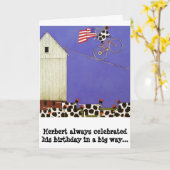 Geburtstagskinder humorvoll karte (Gelbe Blume)