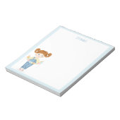 Geburtstagskinder in Overalls, Redhead Notepad Notizblock (Rotiert)