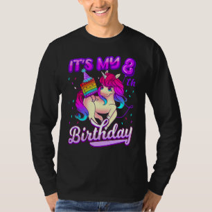 Geburtstagskinder-Pop Es Einhorn für 8. Geburtstag T-Shirt