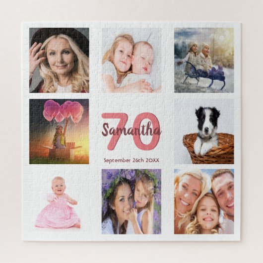 Geburtstagsklammerin Weiß aus dem Foto Puzzle (Vertikal)