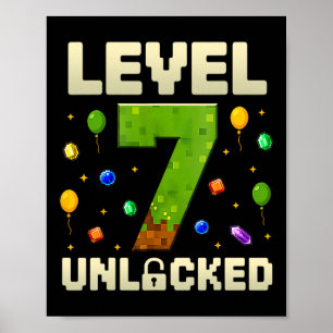 Geburtstagskleidung Stufe 7 unverschlossen 7. Gebu Poster