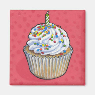Geburtstagskleiner kuchen magnet