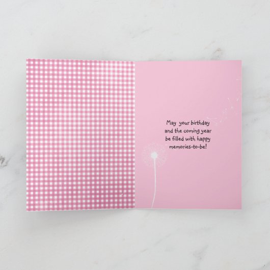 Geburtstagskleuchter Karte (Innenseite)