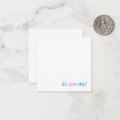 Geburtstagsknotecard Mitteilungskarte (Vorderseite/Rückseite Beispiel)