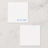 Geburtstagsknotecard Mitteilungskarte (Vorne/Hinten)