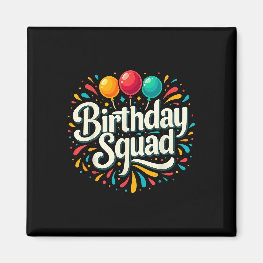 Geburtstagskolade Party Matching Magnet (Vorne)