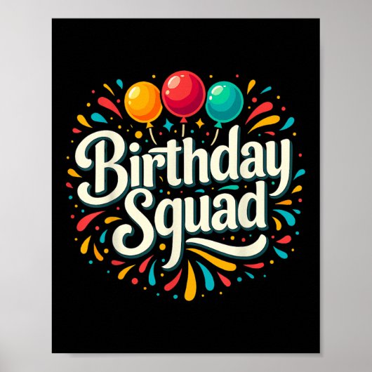 Geburtstagskolade Party Matching Poster (Vorne)