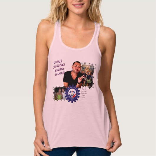 Geburtstagskollage #1 tank top (Vorderseite)