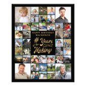 Geburtstagskollage im MAKING Fotodruck (Vorne)