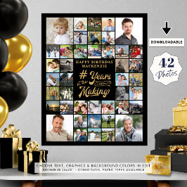 Geburtstagskollage im MAKING Fotodruck