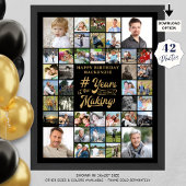 Geburtstagskollage im MAKING Poster