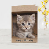 Geburtstagskollektion in der Faltschachtel Karte (Gelbe Blume)