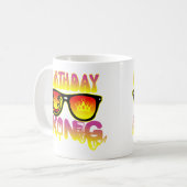 Geburtstagskönig Kaffeetasse (Vorderseite Links)
