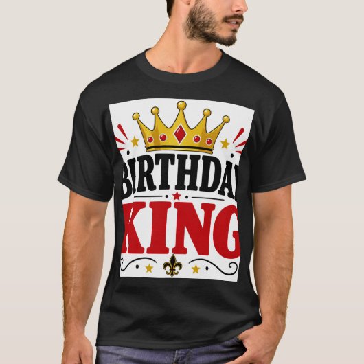 Geburtstagskönig T-Shirt (Vorderseite)