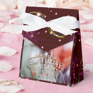 Geburtstagskönigin-Ballons-Gunst-Box Geschenkschachtel
