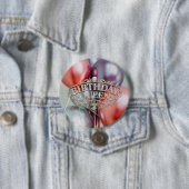 Geburtstagskönigin-Balloons-Button Button (Beispiel)