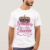Geburtstagskönigin Bestes Shirt (Vorderseite)