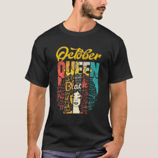 Geburtstagskönigin Geboren im Oktober Mädchen T-Shirt
