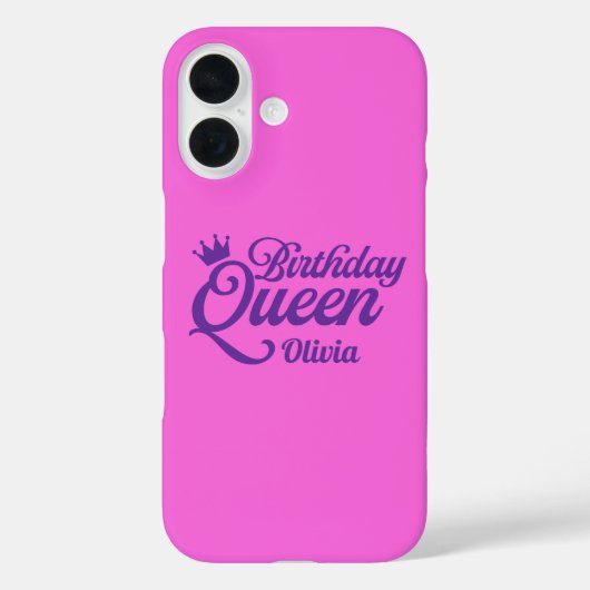 Geburtstagskönigin-Handyhülle Case-Mate iPhone Hülle (Rückseite)