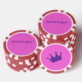 Geburtstagskönigin Spielkarten Pokerchips (Stapel)