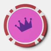 Geburtstagskönigin Spielkarten Pokerchips (Rückseite)
