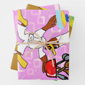 Geburtstagskopfpapier Flachblatt Set 3 Geschenkpapier Set (Beispiel)