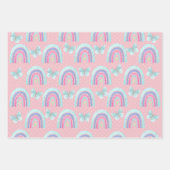 Geburtstagskopfpapier Flachblatt Set 3 Geschenkpapier Set (Vorderseite 3)