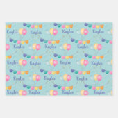 Geburtstagskopfpapier Flachblatt Set 3 Geschenkpapier Set (Vorderseite)