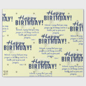 Geburtstagskorrektur Geschenkpapier (Flach)