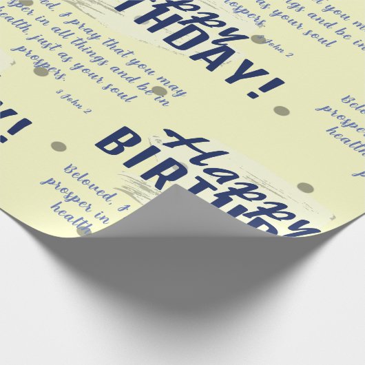 Geburtstagskorrektur Geschenkpapier (Ecke)