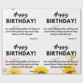 Geburtstagskorrektur Geschenkpapier (Flach)