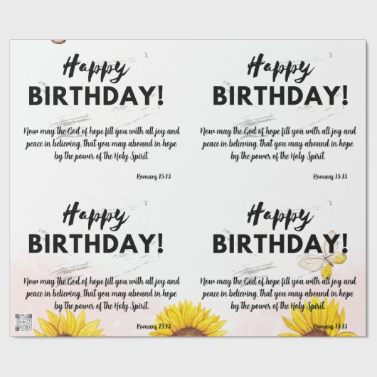 Geburtstagskorrektur Geschenkpapier (Flach)