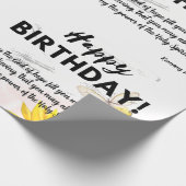 Geburtstagskorrektur Geschenkpapier (Ecke)