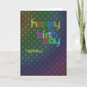 Geburtstagskreise für Nephew Karte (Vorderseite)