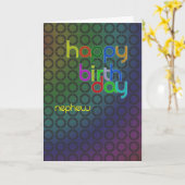 Geburtstagskreise für Nephew Karte (Gelbe Blume)