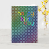 Geburtstagskreise Karte (Gelbe Blume)
