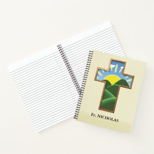 Geburtstagskreuz Personalisiert Notizblock (Innenseite)