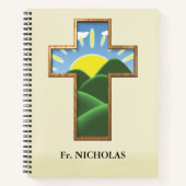 Geburtstagskreuz Personalisiert Notizblock (Vorderseite)