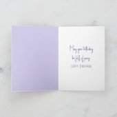 Geburtstagsküche mit Lilac Laurel Karte (Innenseite)