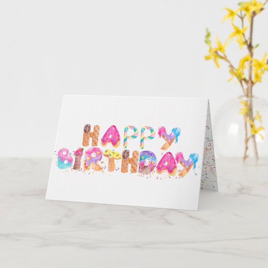 Geburtstagsküche Spaß Karte (Gelbe Blume)