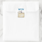 Geburtstagskuchen-Aufkleber - SRF Runder Aufkleber (Tasche)