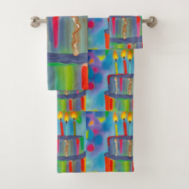 Geburtstagskuchen Badhandtuch Set