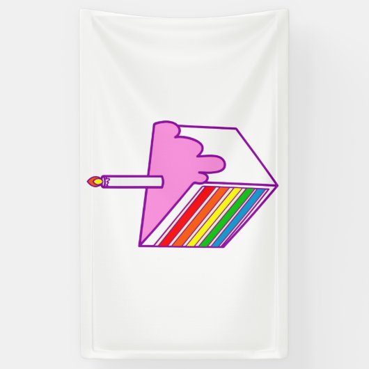 Geburtstagskuchen Banner (Vertikal)