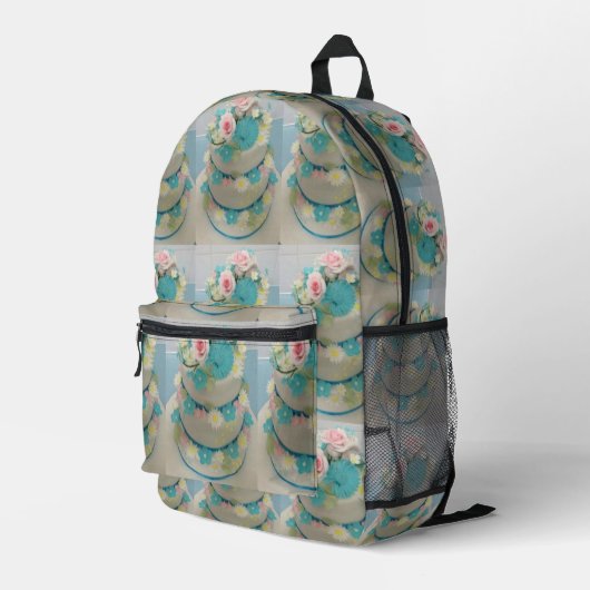 Geburtstagskuchen Bedruckter Rucksack (Rückseitige Ecke Rechts)